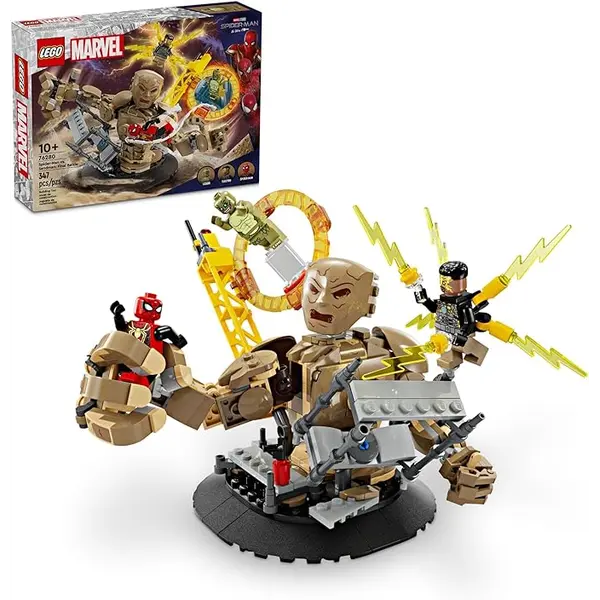 LEGO Marvel Spider-Man vs. Sandman: Final Battle Building Toy Set with Spider-Ma