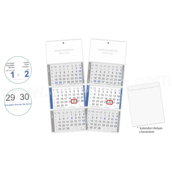 90030006-EC Kalendar 2025 5-djelni