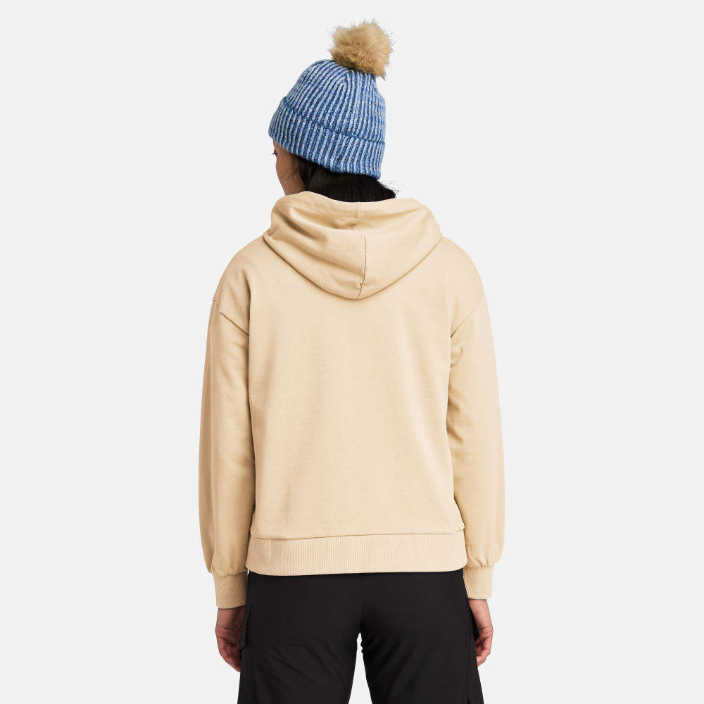 TB0A5SX2EFL1B Timberland Majica s kapuljačom ženska stac logo loop back XS bež