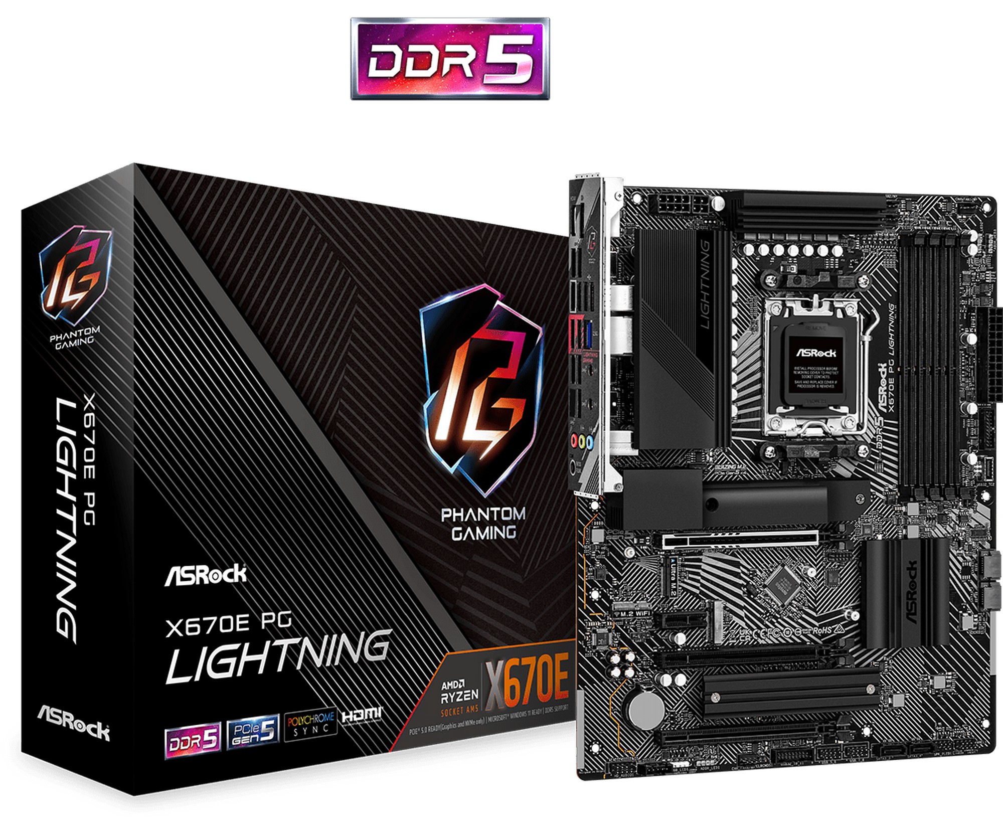 Matična ploča ASRock X670E Phantom GAMING Lightning AM5 DDR5