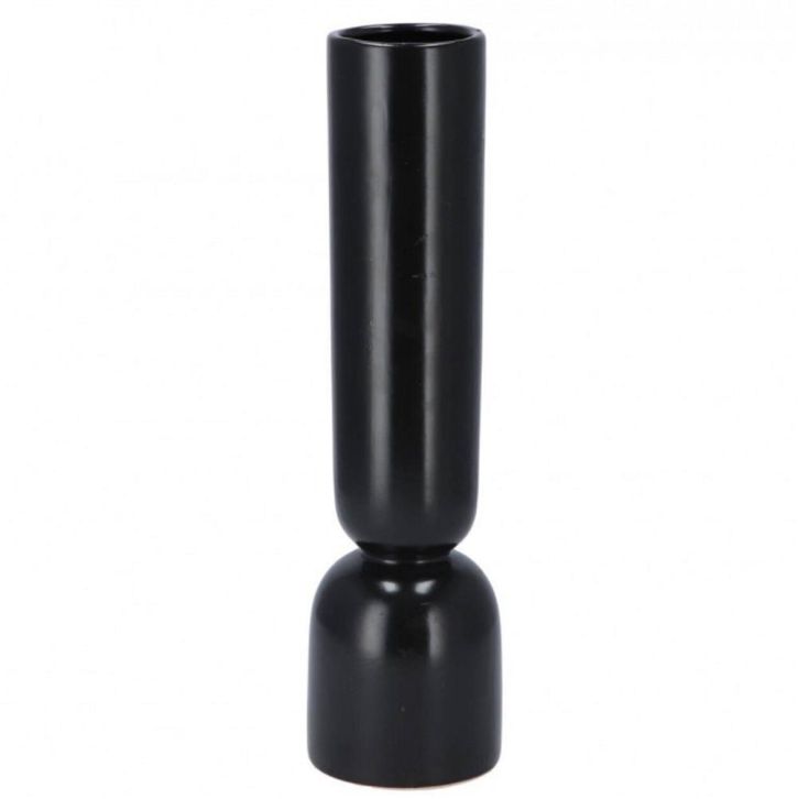 21444 VAZA KERAMIČKA BUKAN 30 CM - CRNA BOJA