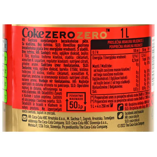 33356565 Coca Cola Zero 2l